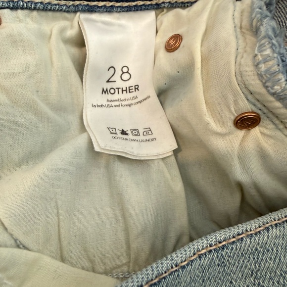 MOTHER Light Blue Distressed Straight-Leg Jeans - Picture 5 of 7